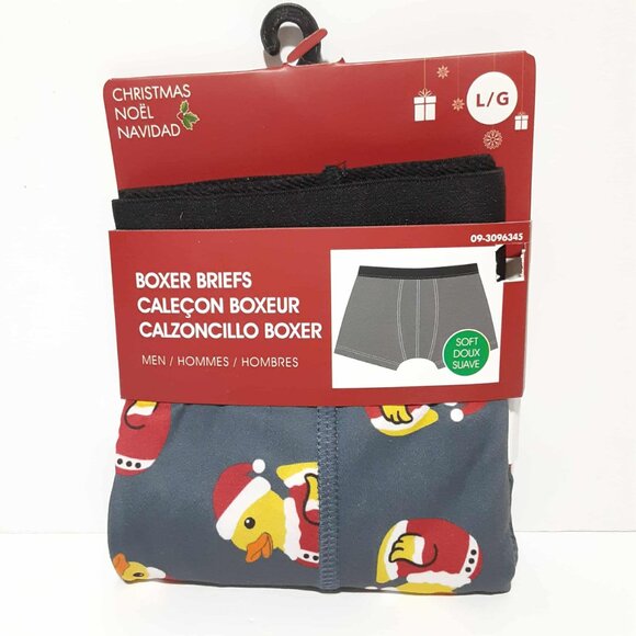 Santa Rubber Duck Mens Boxer Briefs Christmas Stocking Stuffer NEW - Picture 4 of 7